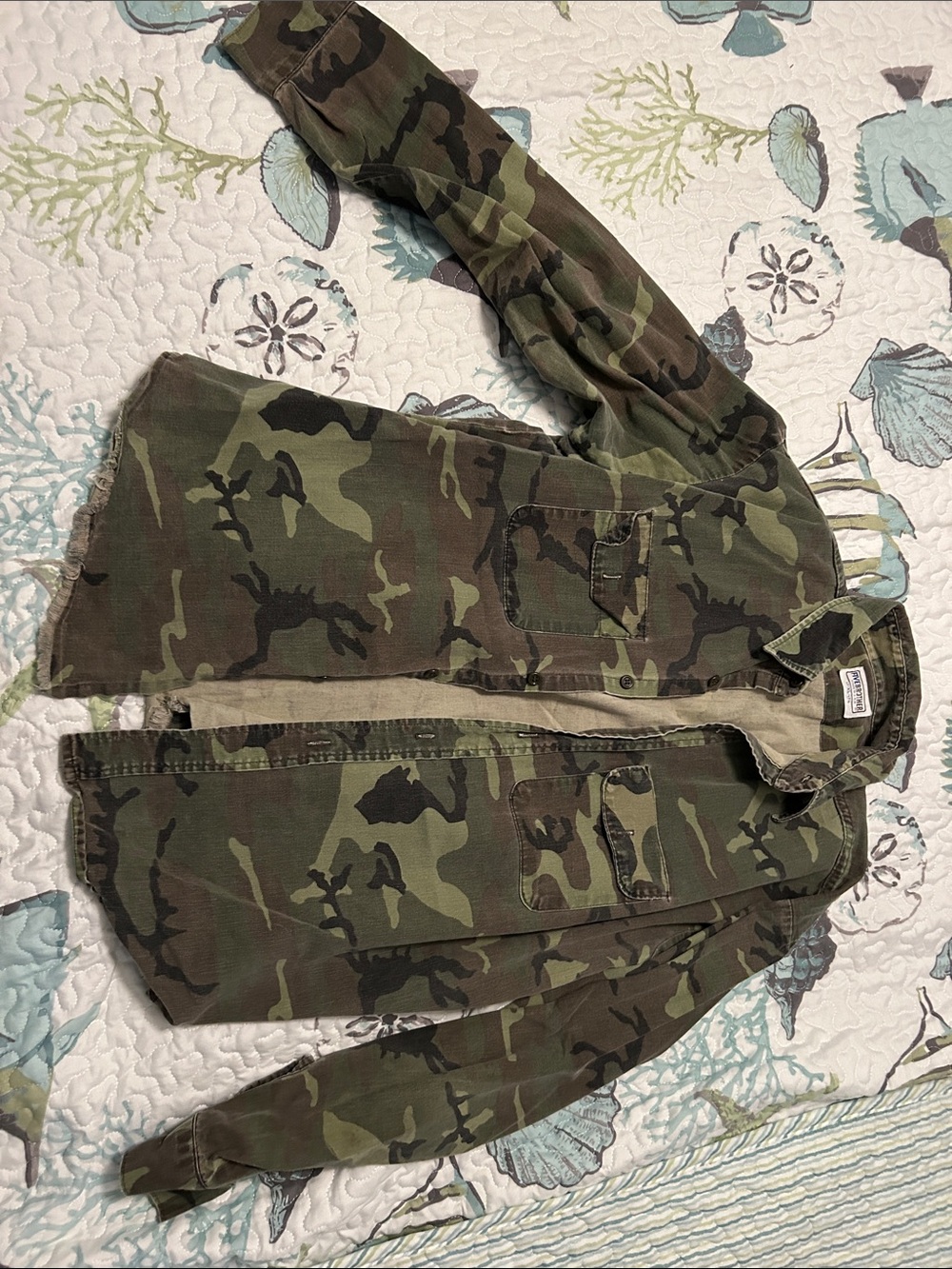 Brother Men's Camouflage Field Shirt  in Green and Brown